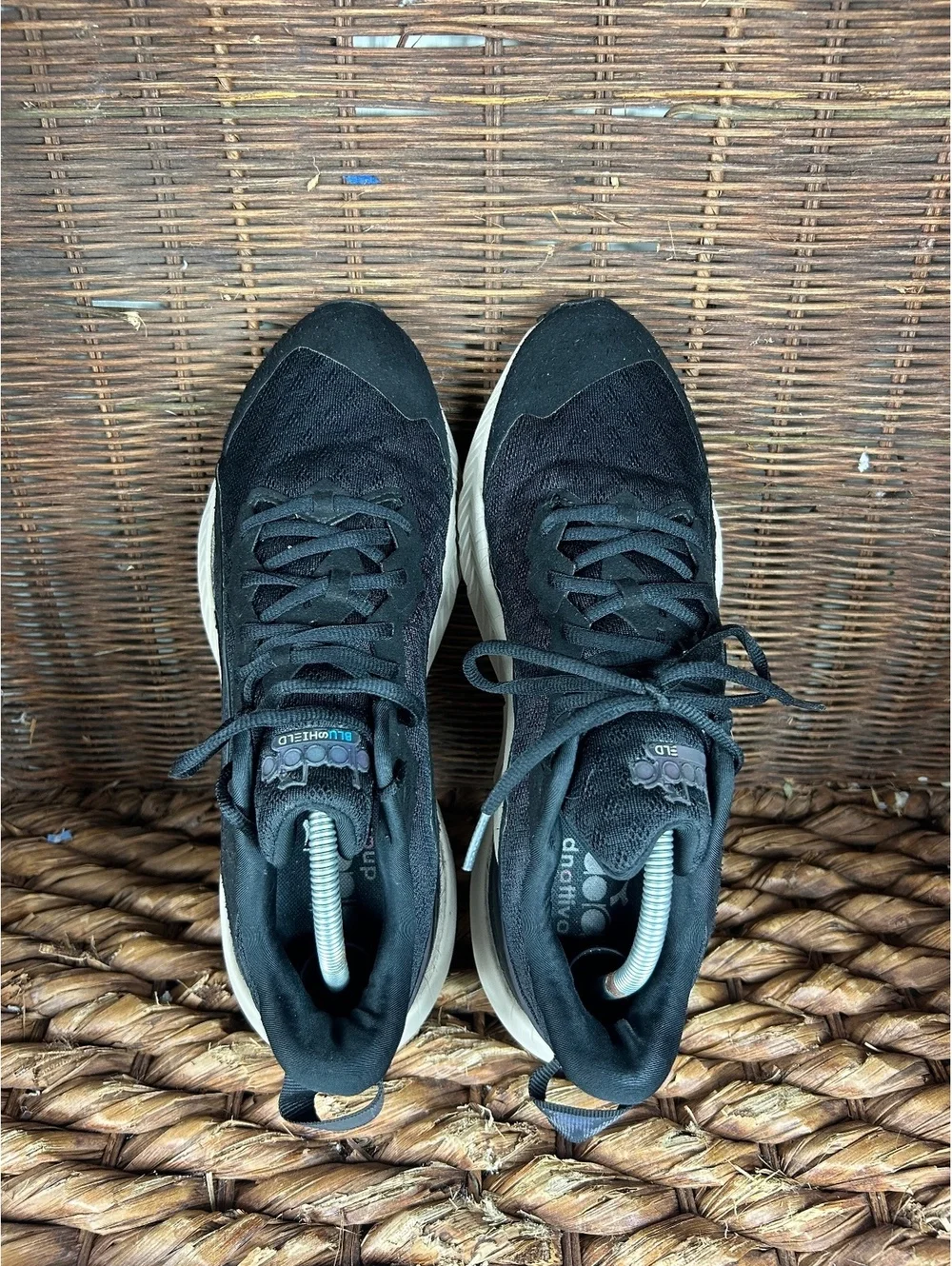Diadora black running shoes